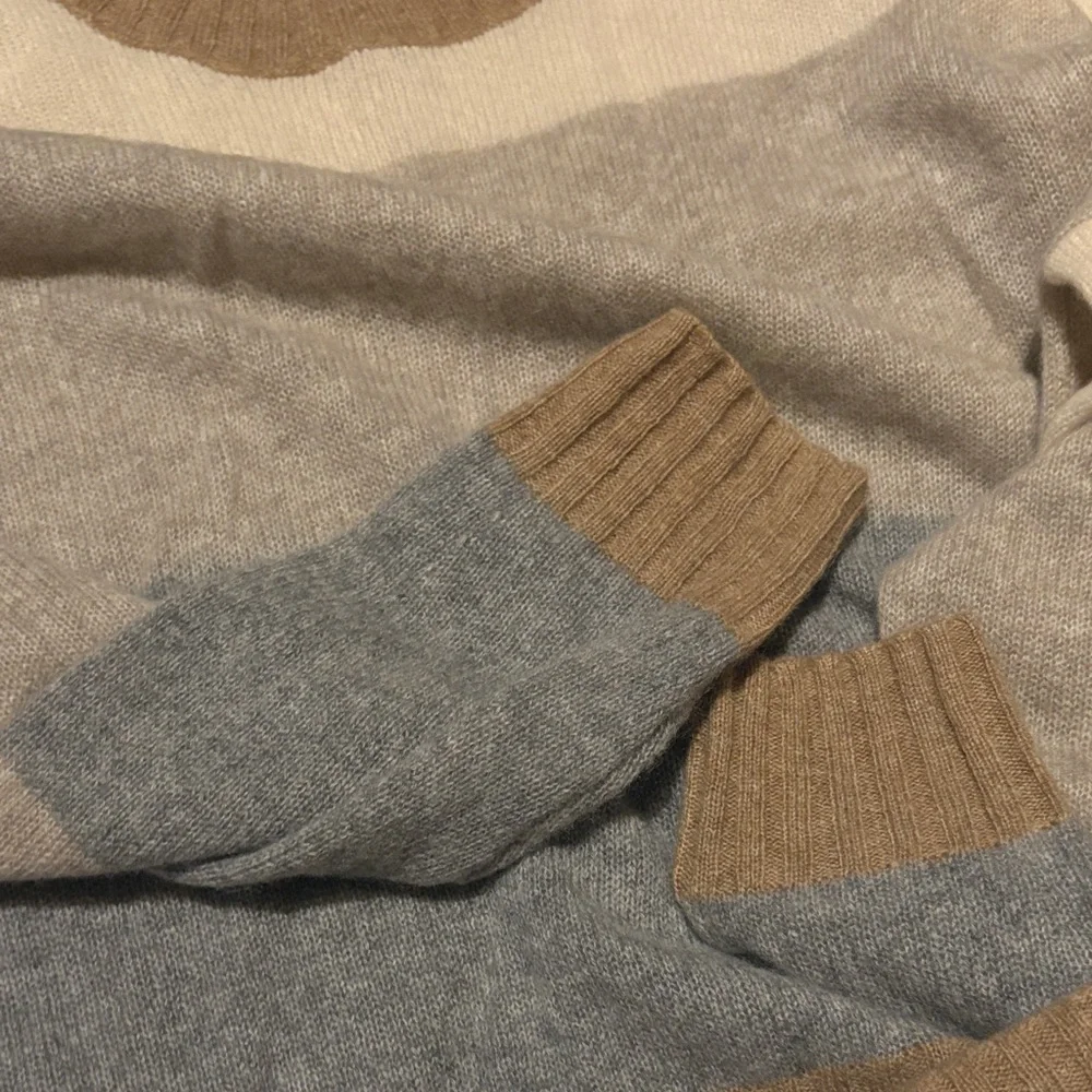 White + Warren Cashmere Multicolor Striped Sweater - Picture 4 of 5